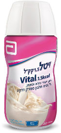 אבוט תזונה ויטל 1.5 קק"ל- מזון ייעודי מלא ומאוזן על בסיס חלבון מפורק חלקית בטעם וניל