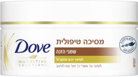דאב מסכה טיפולית מכילה שימני הזנה עדינה לשיער יבש ומקורזל