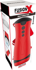 Target Toys מאונן חשמלי מתקדם FUSION X – טכנולוגיית יניקה עוצמתית (Suction) ורטט עוצמתי| ,אדום