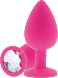TOY JOY פלאג אנאלי למתחילים מסיליקון רפואי | Diamond Booty Jewel ,ורוד