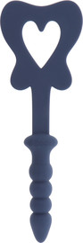TABOOM פלג אנאלי בצורת שוט | Silicone Paddle and Plug ,כחול