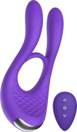 TOY JOY טבעת רטט זוגית עם אוזני ארנב לגירוי הדגדגן Joy Ride