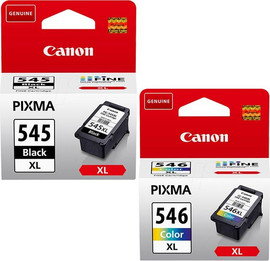 CANON סט ראשי דיו מקוריים צבעוני ושחור Canon PG545XL + CL546XL קנון