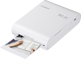 CANON מדפסת תמונות קומפקטית אלחוטית Canon קנון Selphy Square QX10 לבן