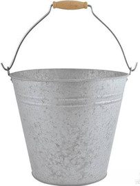 אשרט דיזיין דלי פח קלאסי עם ידית נשיאה 28X32.7X26.5 ס"מ