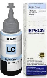 Epson דיו למדפסת EPSON T6735 לייט ציאן מקורי (70מ"ל/1,800 דפים)