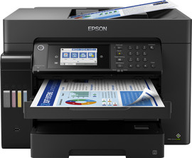 Epson מדפסת A3 הזרקת דיו צבעונית אלחוטית Epson EcoTank L15160