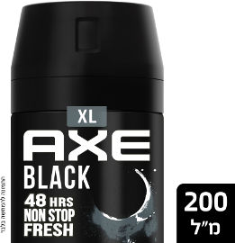אקס דאודורנט בודי ספריי XL בלאק לגבר