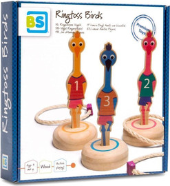 BS Toys קליעה למטרה מעץ ציפורים - BS Toys