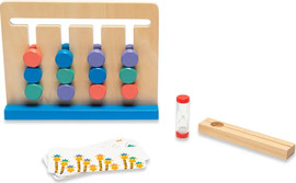 BS Toys אתגר הג’ירפה – משחק התאמה עם כרטיסיות דגם - BS Toys