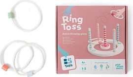 BS Toys משחק קליעה למטרה טבעות מעץ - BS Toys