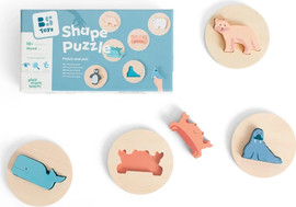 BS Toys פאזל התאמת צורות לפעוטות סט 6 פאזלים - BS Toys