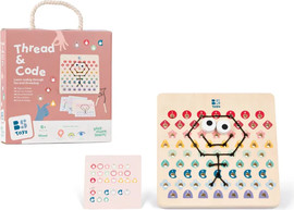 BS Toys משחק השחלה לפי דגמים – חוטים וקודים - BS Toys
