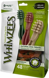 WHIMZEES ווימזיז Whimzees מברשת שיניים קטנות אריזת חסכון 24 יח' -  360 גרם
