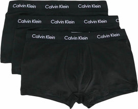 Calvin Klein מארז שלישיית תחתוני בוקסר קלווין קליין Low Rise Trunk גברים - קלווין קליין - Black W. Black Wb