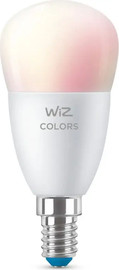 WIZ נורת LED צבעונית חכמה 40W בגודל P45 בשקע E14 לבן