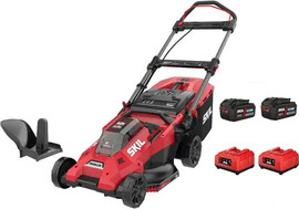 SKIL מכסחת דשא 40V(2x20V) Brushless רוחב 43 ס"מ + 2 סוללות 4.0Ah + שני מטענים