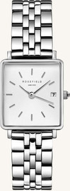 ROSEFIELD שעון נשים Rosefield Boxy XS QMWSS-Q020 כסוף עם תאריכון