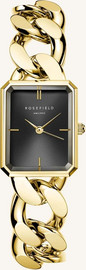 ROSEFIELD שעון נשים Rosefield Octagon XS Studio SBGSG-O57 זהב עם לוח שחור