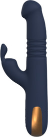 Dream Toys ויברטור סיליקון כפול עם פונקציית סחרור למעלה ולמטה