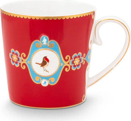 PIP STUDIO מאג פורצלן אדום 250 מל Love Birds מבית PIP STUDIO