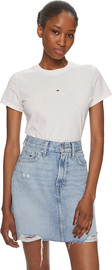 TOMMY HILFIGER חולצת טישרט קצרה טומי הילפיגר Slim Tonal Linear נשים