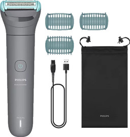 PHILIPS ערכת טיפוח נטענת לגבר כולל 3 ראשים מתחלפים Philips פיליפס Body Groomer BG3485/15
