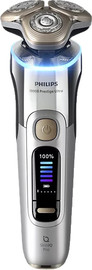 PHILIPS מכונת גילוח נטענת רטוב/יבש כולל קפסולת ניקוי מהיר Philips פיליפס i9000 Prestige Ultra XP9404/46