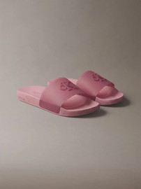 Calvin Klein כפכפי קלווין קליין Nemo - Contoured Signature Logo Sliders נשים - קלווין קליין - Pink