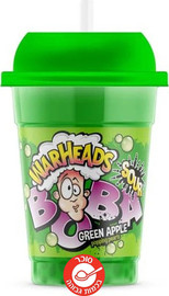 Warheads Boba apple wareheads משקה בובה חמוץ בטעם תפוחים