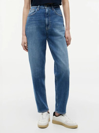TOMMY HILFIGER גינס טומי הילפיגר Ltra High Rise Tapered Mom נשים - טומי הילפיגר - Blue