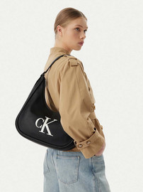 Calvin Klein תיק קלווין קליין Bold Crescent Bag נשים - קלווין קליין - Black