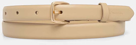 Calvin Klein חגורה קלווין קליין Essential Buckle 20mm Belt נשים - קלווין קליין - Beige