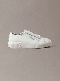 Calvin Klein נעלי קלווין קליין Vulc Lace Up Low Lth נשים - קלווין קליין - White