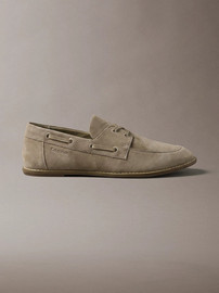 Calvin Klein נעלי קלווין קליין Ess Boatshoe Suede נשים