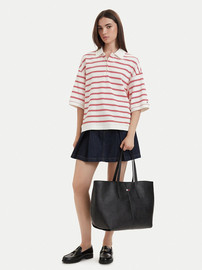 TOMMY HILFIGER תיק טומי הילפיגר Slouchy City Tote נשים - טומי הילפיגר - Black