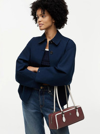 TOMMY HILFIGER תיק טומי הילפיגר Colour-Blocked Rectangular Shoulder נשים - טומי הילפיגר - Red