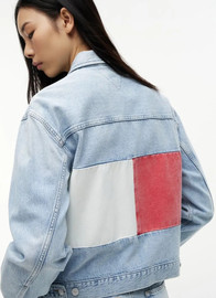 TOMMY HILFIGER ג'קט ג'ינס טומי הילפיגר Vintage Relaxed Denim Trucker נשים