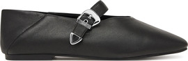 TOMMY HILFIGER נעלי טומי הילפיגר Suede Buckle Square Toe Ballerinas נשים