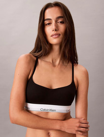 Calvin Klein חזייה קלווין קליין Lightly Lined Bralette - Icon Cotton Modal נשים