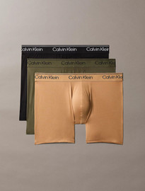 Calvin Klein מארז שלישיית תחתוני קלווין קליין 3 Pack Boxer Briefs Microfibre Stretch גברים
