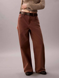 Calvin Klein ג'ינס קלווין קליין The Wide Leg Faded Clay נשים