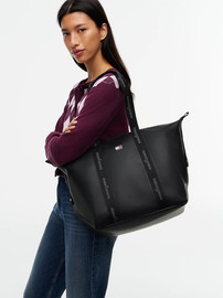 TOMMY HILFIGER תיק טומי הילפיגר Essential Repeat Logo Tote נשים
