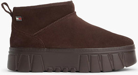 TOMMY HILFIGER מגפי טומי הילפיגר Suede Warm Lined Platform Ankle נשים