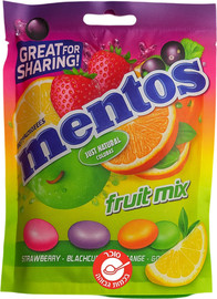 מנטוס Mentos Fruits מנטוס סוכריות בטעמי פירות
