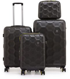 Swiss Voyager Swiss Voyager Roma סט מזוודות קשיחות 4 יח' 28|24|20 |14 ותיק איפור תואם מתנה