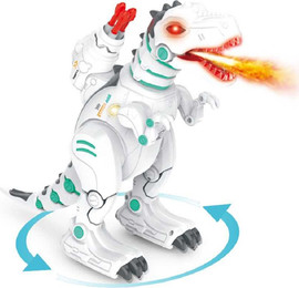 Machina רובוט דינוזאור חכם FIREDINO ROBOT עם אפקטים של עשן ואש, צלילים, ריקודים, ירי חצים וסוללה נטענת