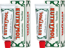Euthymol זוג - משחת שיניים יות'ימול אוריג'ינל 75 מ"ל