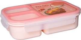 Lock & Lock קופסה הרמטית 980 מל מחולקת ל-3 תאים לוק אנד לוק