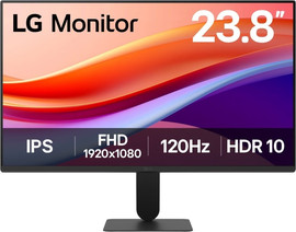 LG מסך מחשב LG 24U411A-B מסך 23.8" FHD IPS קצב רענון 120Hz - צבע שחור